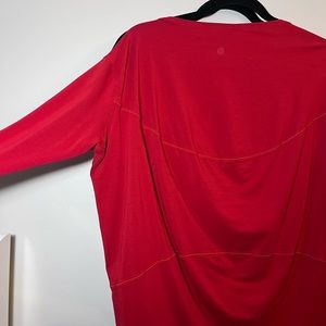 Lululemon. Red back in action long sleeve- size 6